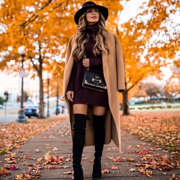 ASOS Brave Soul "Goswell" Burgundy Sweater Dress - Picture 1 of 11